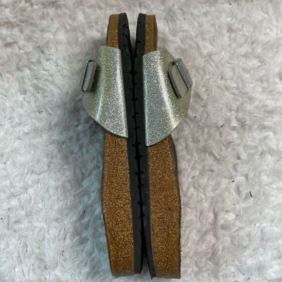 Birkenstock Madrid Matte Metallic glitter silver and Gold silver buckle … - Picture 5 of 10